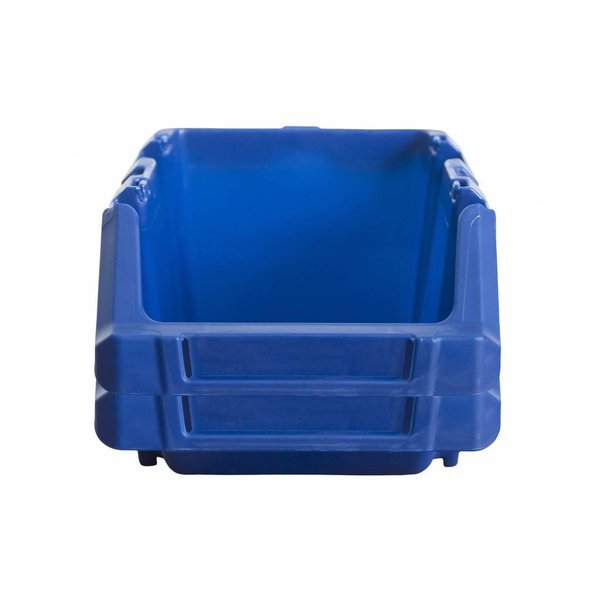 Bac à bec pliable en plastique alvéolaire bleu de 9 L - 380x180x155 mm