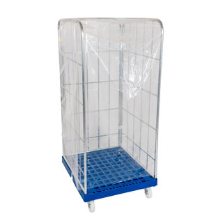 Housse pour roll-conteneur 820x730x1460 mm, transparente - Par 40