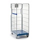 Roll-conteneur 3 côtés emboîtable 800x640x1600 mm + sangle