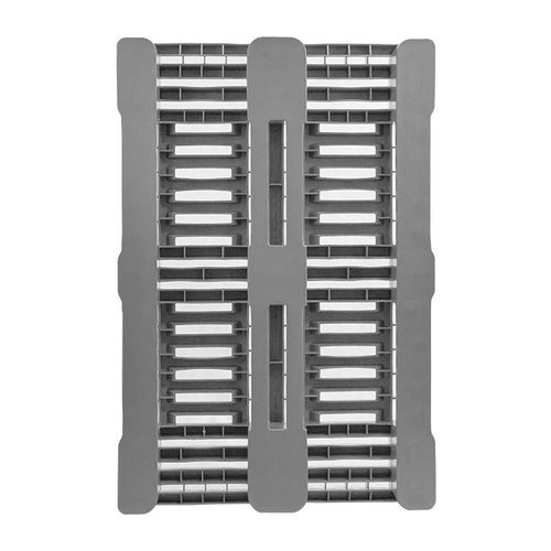 Palette hygiénique H1 1200x800x160mm - 1250 kg - Ajourée - Avec rebords - Occasion