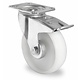 Roulette pivotante à frein PP Ø 108 mm, roulement à rouleaux - 150 kg