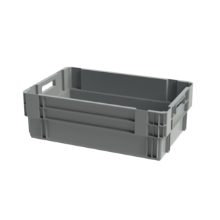 Bac gerbable emboîtable fermé 600x400x200mm - 35 L