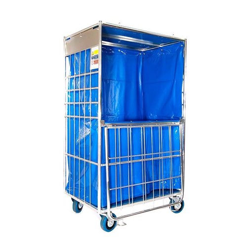 Roll Conteneur à linge 4 côtés fermé 900x665x1660mm