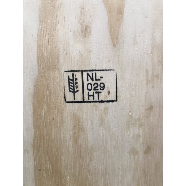 Fond cloué sur palette pour caisse bois contreplaqué homologuée ONU - 1200  x 800 x 600 mm
