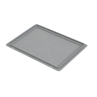 Couvercle pour bac gerbable norme Europe 400x300x19mm, sans charnières