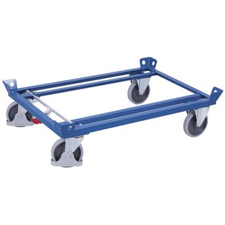Rouleur de palettes 1200 x 1000, acier, roues TPR - 500 kg