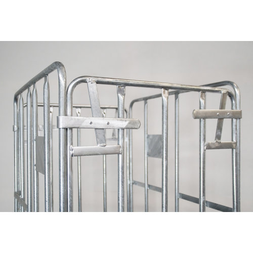 Roll conteneur 4 parois 810x680x1680mm, galvanisé à chaud