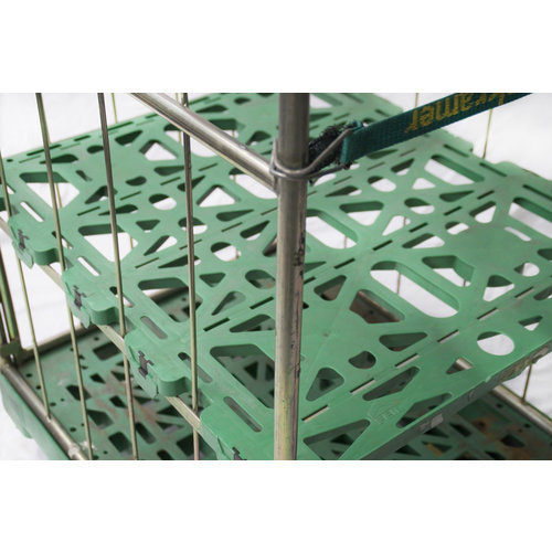 Chariot roll 3 côtés équipé de sangles, 810x680x1820 mm