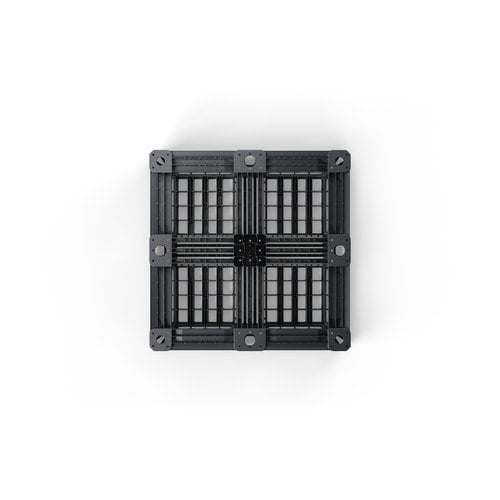 Palette chimie CP9 1140x1140x150 mm - PEHD, plateau ajouré, 1400 kg