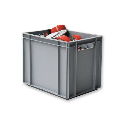 Bac norme Europe plein 400x300x325mm - 30 L, fond renforcé