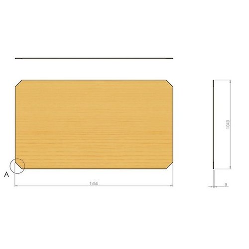 Plancher contreplaqué pour manurack double 1850x1040 mm