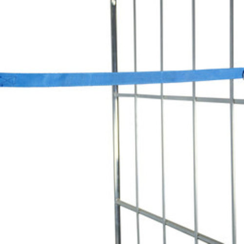 Sangle tissu bleue pour roll conteneur, 1 m, Largeur 25 mm