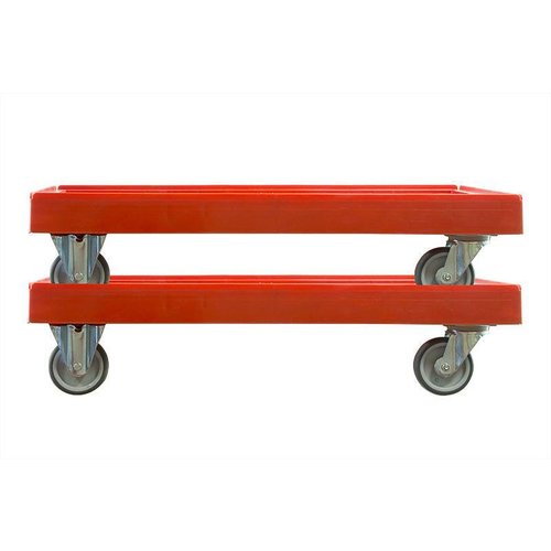 Plateau roulant porte bacs 610 x 410 mm, PEHD