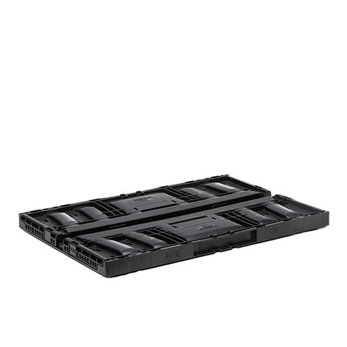 Cagette plastique pliable à verrouillage 600x400x208 mm - 42 L