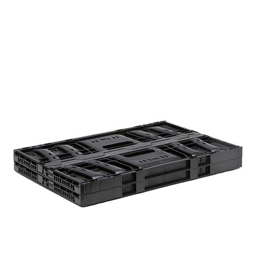 Caisse plastique pliante à verrouillage 600x400x235 mm - 48 L