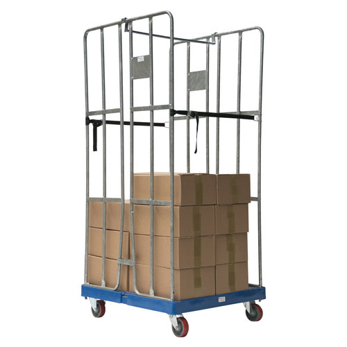 Roll conteneur 2 côtés 810x720x1680mm, Force 500 kg