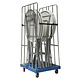 Roll conteneur 2 côtés 810x720x1680mm, Force 500 kg