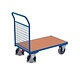 Chariot plateforme 1125x700x1015mm avec dossier grillagé