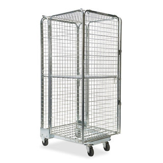 Roll conteneur antivol emboîtable 850x735x1690mm - Occasion