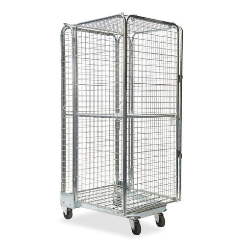 Roll conteneur antivol emboîtable 850x735x1690mm - Occasion