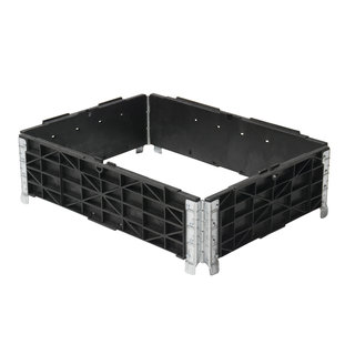Rehausse palette plastique 800x600x200 mm - 4 charnières