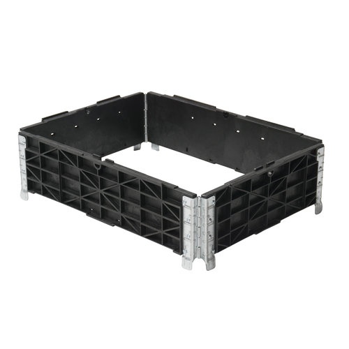 Rehausse palette plastique 800x600x200 mm - 4 charnières