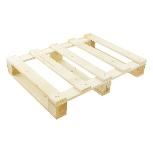 Demi-Palette bois 800x600x120mm - 3 semelles NIMP15 - 250 kg