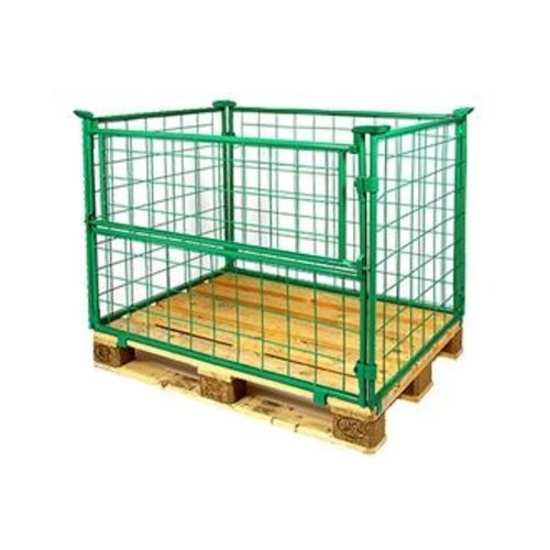 Rehausse Palette grillagée 1200x800x800mm, pliable, laquée