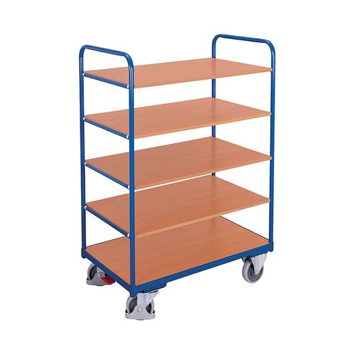 Chariot a étagères 1060x600x1530mm - 5 plateaux - Charge 250 kg