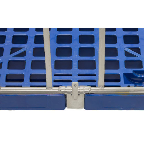 Roll conteneur 4 côtés, porte rabattable 810x720x1620mm