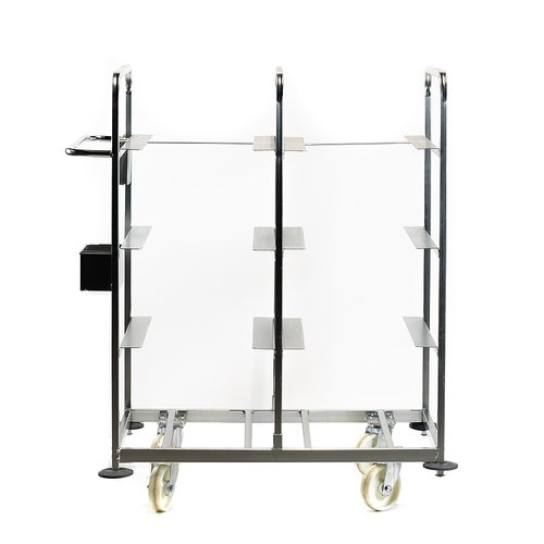Chariot De Préparation De Commandes BÜFFEL - Étagère Mobile 5 Niveaux 192x90x50cm, Charge 30kg/étagère, Roues Avec Frein