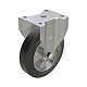 Roulette fixe caoutchouc élastique Ø 160 mm, roulement à billes - 400 kg