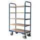 Chariot à étagères 910x500x1495mm - 5 plateaux - Charge 500 kg