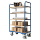 Chariot à étagères 910x500x1495mm - 5 plateaux - Charge 500 kg