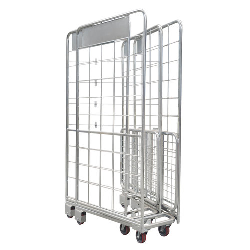 Roll conteneur emboîtable 2 côtés,  800x700x1770mm - Occasion