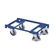 Plateau roulant porte bacs 600 x 400 en acier, charge 250 kg