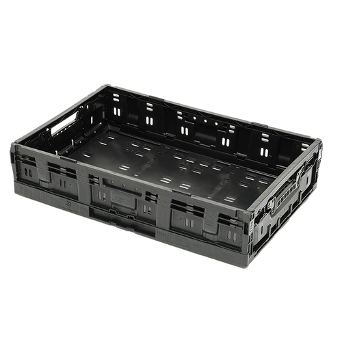 Cagette plastique pliable à verrouillage 600x400x131 mm - 26 L