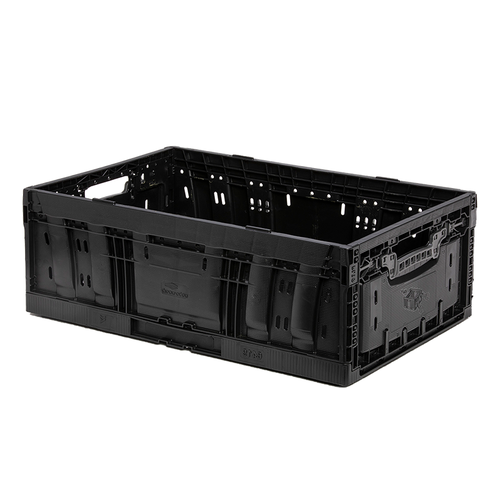 Cagette plastique pliable à verrouillage 600x400x208 mm - 42 L