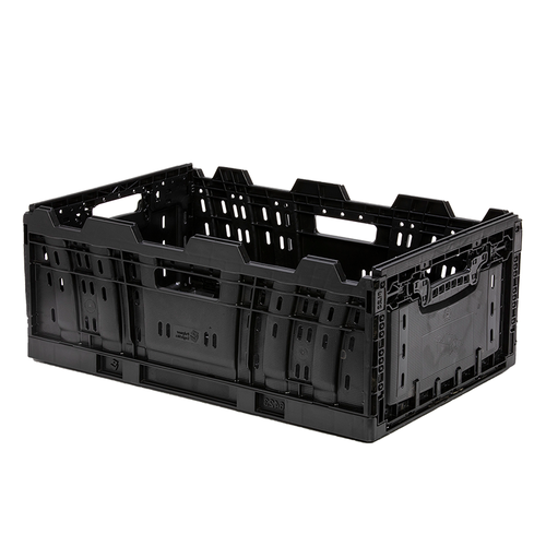 Caisse plastique pliante à verrouillage 600x400x235 mm - 48 L