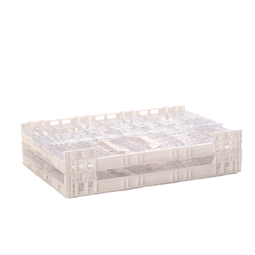 Caisse Crystal Clear pliable 600X400x329 mm, Transparente - 71 L