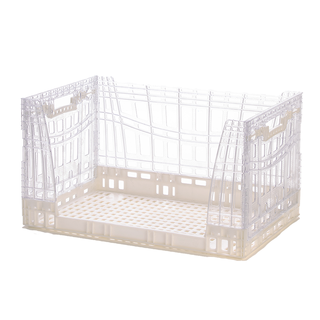 Caisse Crystal Clear pliable 600X400x329 mm, Transparente - 71 L