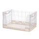 Caisse Crystal Clear pliable 600X400x329 mm, Transparente - 71 L