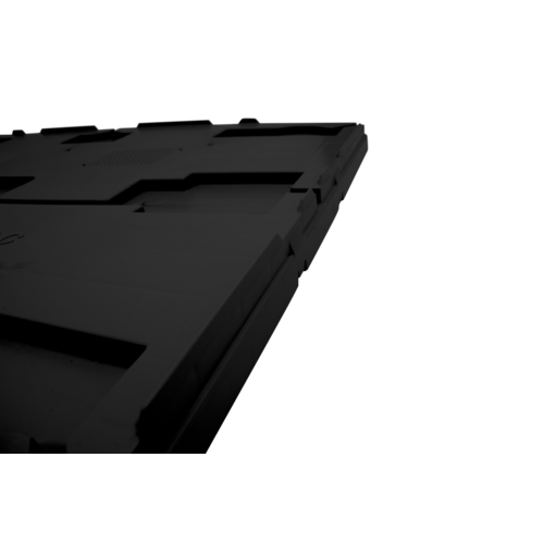 Couvercle plastique pour Caisse-Palette et Réhausse  1210x1010 mm - PP, noir