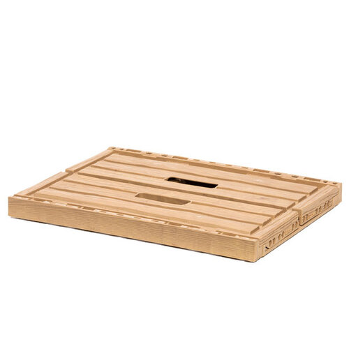 Bac pliable aspect bois clair 400x300x163 mm - 15,8 L