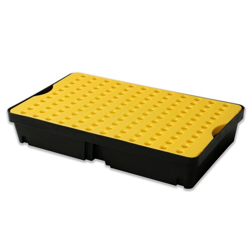 Bac de rétention plastique PE 1000x600x175mm , sans caillebotis - 60 L