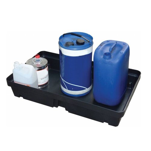 Bac de rétention plastique PE 1000x600x175mm , sans caillebotis - 60 L