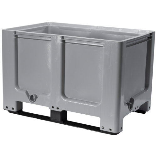 Caisse palette 1200x800x800mm - 520 L, 2 semelles