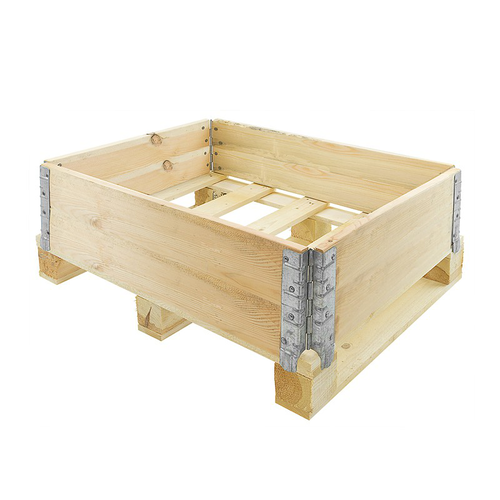 Réhausse pliante 1/2 palette 60X80, 4 charnières - 2 planches