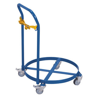 Rouleur pour fûts acier avec arceau - Force 250 Kg