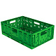 Bac plastique pliable 600x400x259 mm - 53 L - Vert